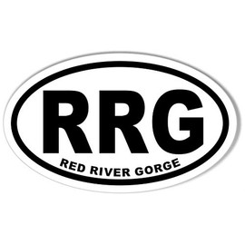 RRG RED River Gorge Oval Bumper Sticker