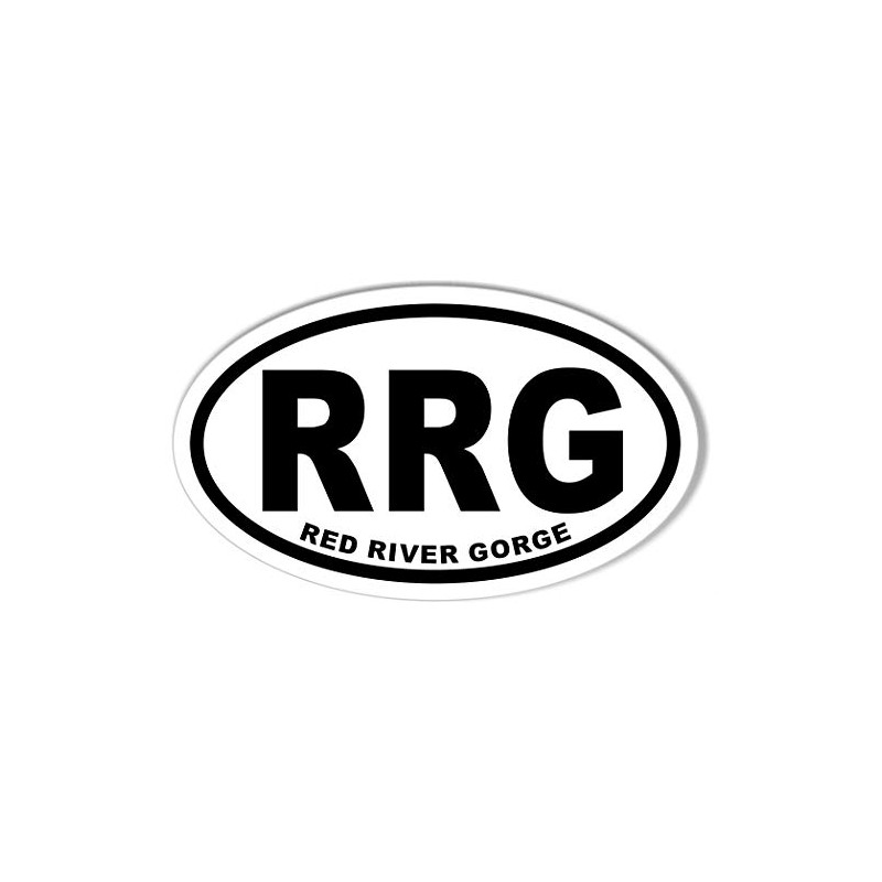 RRG RED River Gorge Oval Bumper Sticker