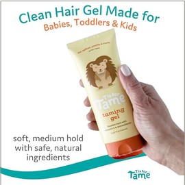 T is for Tame - Hair Taming Gel for Toddlers, Babies, and Kids - Vegan & Natural Hair Gel, Anti-Frizz, Non-Sticky, Styling Gel for Girls & Boys, Vitamin E Infused - 3.38 fl oz