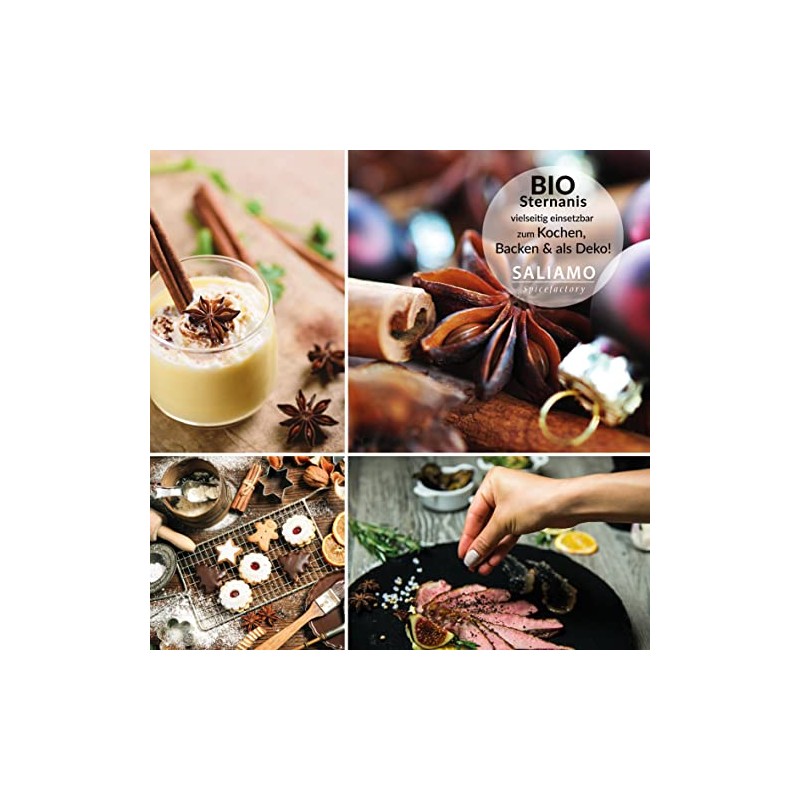 50 g organic star anise whole, intense in smell and