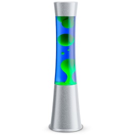 XXMANX Liquid Motion Lamp - 14.5" Deep Ocean Motion Light - Green Wax with Blue Liquid, Relaxing Liquid Night Light, Nightlight, Home Decor Living Room Office Bedroom Lamp for Adults Teens Kids