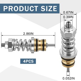 Shimeyao 4 Pack 310924003 Unloader Valve Kit Pressure Washer Parts Compatible with Homelite/Himore/Troy Bilt/Ryobi/BlackMax/Coleman/Powermate/Simpson High Pressure Washer Pumps Replacement