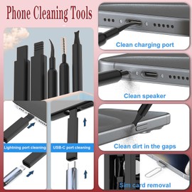Lezhifeiwan 32 in 1 Electronic Device Cleaning Kit, Multi-Tool for Computer, Earbuds, Camera, Phone, AirPods