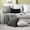 MIULEE Set of 2 Decorative Corduroy Grey Cushion Covers 18x18