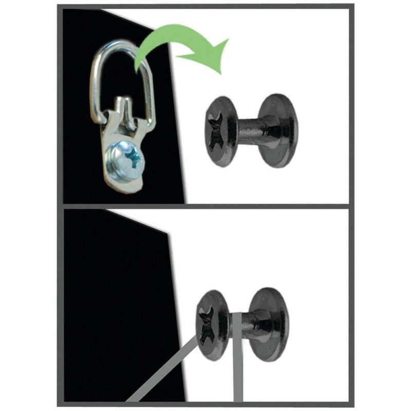 Hangman Products Hängeleuchte D-Form, sehr robust, Mehrfarbig, 1,7 x 9,52