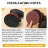 5 Inch 5 Hole Orbital Sander Replacement Pad for Porter