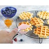 Mini Waffle Tongs by StarBlue Pink – 8 Inches Silicone