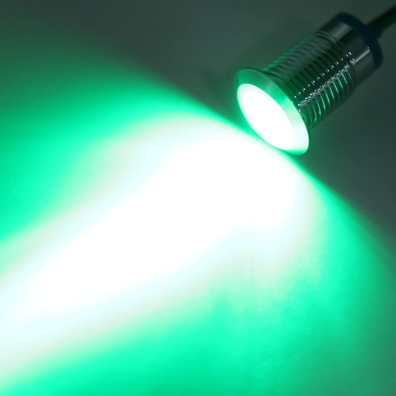 4 Sets Common Cathod Round LEDs, 10mm Prewired Two Tone