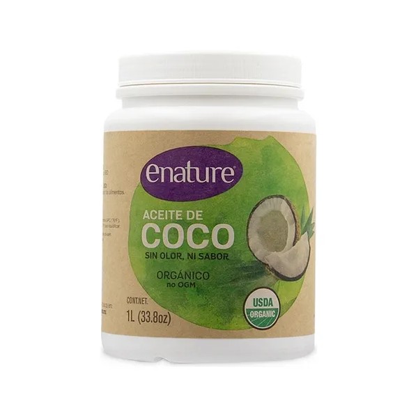 Aceite De Coco Orgánico, Sin Olor Ni Sabor 1l