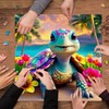 Rainbow Turtle Puzzles for Adults 1000 Pieces, PICKFORU Summer Turtle