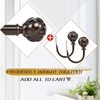 KAMANINA Decorative Curtain Drapery Holdbacks, Curtain Tiebacks Hooks with Screws