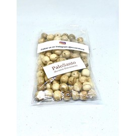 Palo Santo Round Prayer Beads 9mm Average for Japa Mala. Pack (50 Units)