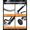 Commercial Sink Sprayer Valve with Hose: iVIGA 45" Flexible Stainless