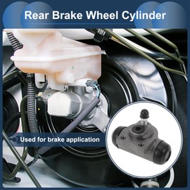 INFINAUTO Rear Brake Wheel Cylinder No.90235422 Drum Brake Cylinder for Vauxhall Corsa B 1994-2001 Black,Silver Tone Aluminum Alloy 1 Pcs