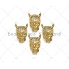 CZ Micro Pave Skull Spacer Beads, Micro Pave Cubic ZirconiaBeads,