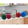 2 x Pot Brushes Small Colourful with Dishwasher Dispensing System