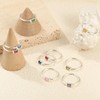 KOHOTA Silver Birthstone Rings for Women Dainty Stackable Engagement Wedding