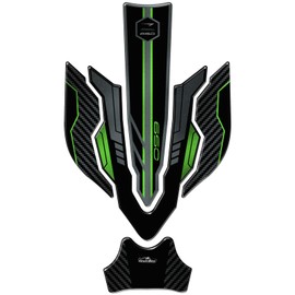 Resin Bike Motorcycle 3D Stickers Compatible with Kawasaki Z650 2024. Bike Tank Protector from Impact and Scratches. Sticker 3D Resin Gadget Moto