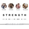 Gleamart Strength Adjustable Morse Code Bracelet Inspirational Secret Message Bangle