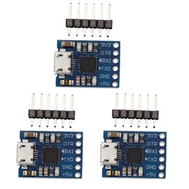 Heevhas CP2102 Micro USB to TTL UART Serial Module Serial Converter Board 6 Pin Serial Converter Adapter STC Downloader (Pack of 3)