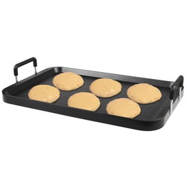 CukAid Flat Top Grill - Non-Stick Stovetop Griddle, Aluminum, Dishwasher Safe