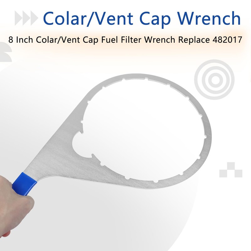 AFEISOL 8 Inch Colar/Vent Cap Fuel Filter Wrench 482017 for