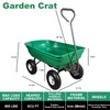 AAIN 600LB Garden Cart, Heavy Duty Green Yard & Lawn