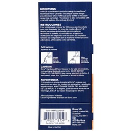 Bona Hardwood Floor Cleaner Refill, 128 Fl Oz (Pack of 3)