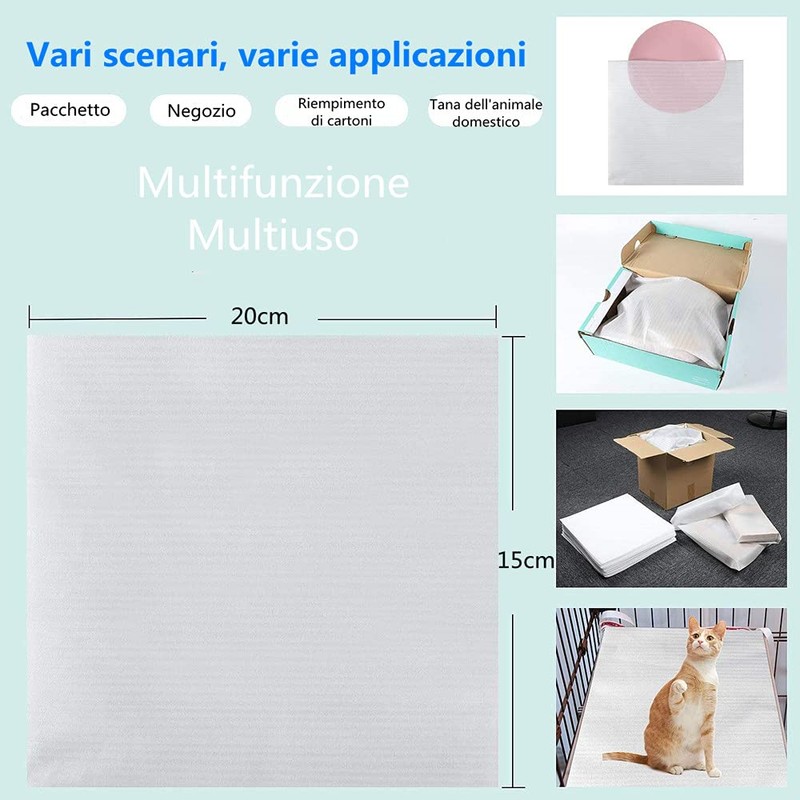 Voarge Pack of 200 Foam Bags, EPE Bag, Shock Absorption,