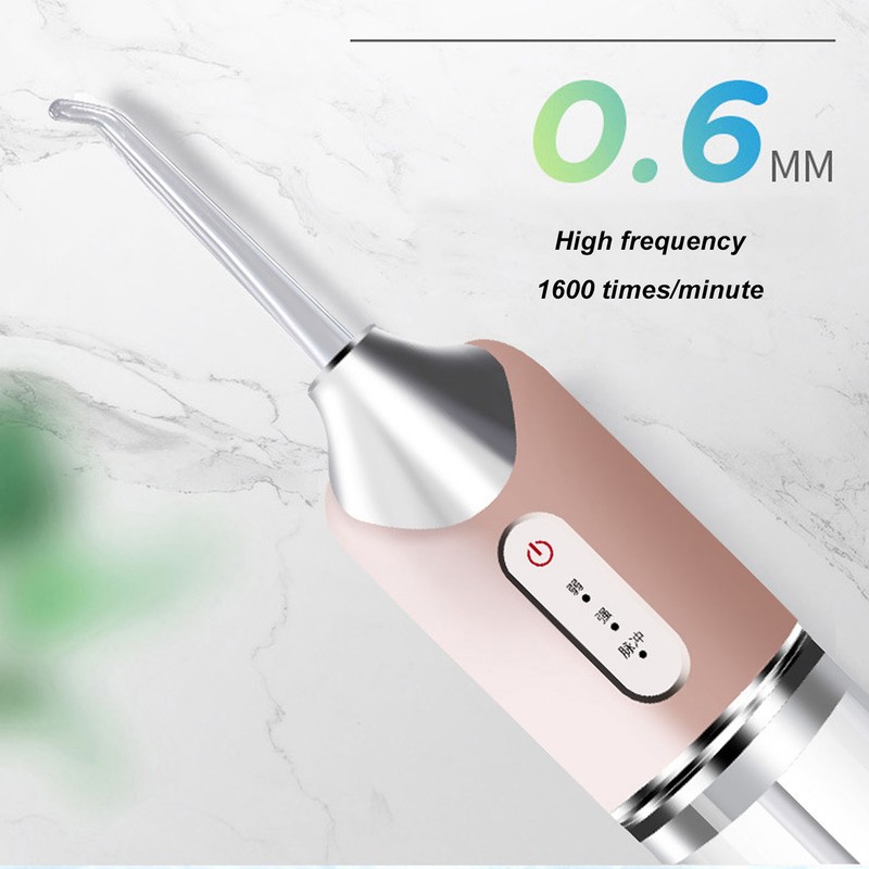 Electric Oral Irrigator 3 Modes 4 Nozzles 360 Degree Rotating