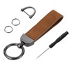 Cobee Genuine Leather Car Keyring, Universal Leather Key Fob Holder,