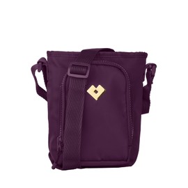 LuckyLy Bolsa Crossbody Mujer para Botella de Agua o Termo, Ligera con Múltiples Compartimentos y Repelente al Agua, Bolsa Bandolera y de Viaje, Regalos para Mujer Cumpleaños y Navidad – Naia, Morada