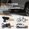 Auto Dynasty Rubber Curb Ramps, 6.3" Lift Height Curbside Driveway