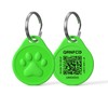 Generic Smart Pet Identification Tag NFC QR (Green)