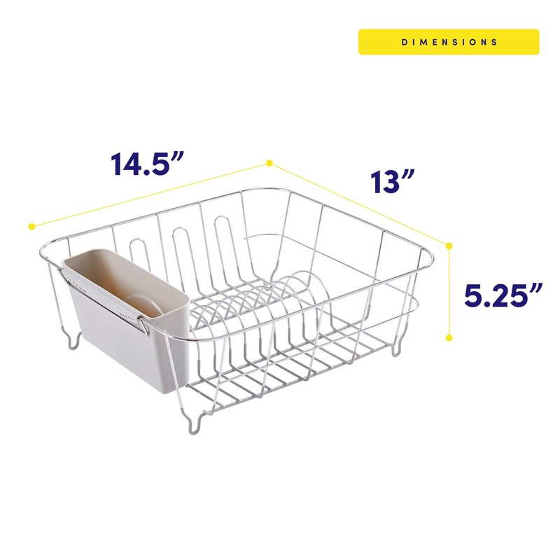 Dish Drying Rack & Cutlery Holder 2 Piece Set -