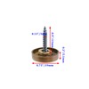 Decorative Mirror Screws, Red Copper Tone, 0.75"/19mm Cap Dia-12pcs