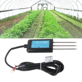 Jwthee Soil Moistures Sensor, Soil Hygrometer Sensor Test Kit, 0-10v Output Waterproof Greenhouse Soil Moistures Humidity Sensor Tester Meter Soil Test Kits Plant Accessories Indoor