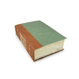 Kathmandu Valley Co. Nepali Wayfinder Journal with Extra-thick Handmade Lokta Paper, 5x8 Inch Personal Writing Office Notebook Sketchbook. Made in Nepal. (Sage, Small)