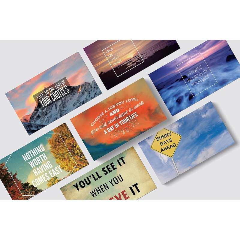 Better Office Products Motivation Inspiration Affirmation Cards, 60 Pack, 60