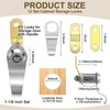 Duraaamo 12 Pack Rv Door Locks for Storage Door 1-1/8''