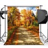SJOLOON-Fall Photography Backdrop Autumn Backdrop Golden Fallen Leaves Real Natural