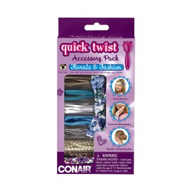Conair Quick Twist Hair Braider Accessory Kit, Floral and Fashion