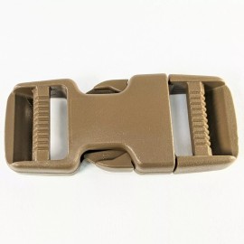 Duraflex (25 Pack) 1” inch(25mm) Quick Side Release Buckle / Dual-Side Adjust / USA Made