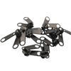 Leekayer 10PCS #10 Black Reversible Pulls for Resin Plastic Zippers