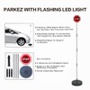 Reswish LED Light Parking Stop Sign,Smart Parking LED Garage Flashing