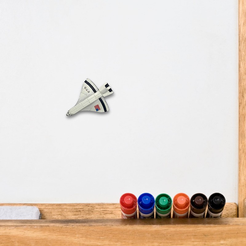 3D Space Shuttle Figurine Magnet, Unique Collectible Keepsake, 2.5 Inches