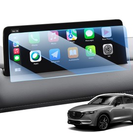 LANGBEAN Screen Protector for 2025 2024 2023 2022 2021 Mazda CX-5/ CX-9 10.25 inch Touchscreen, HD Clear, High Sensitivity, 9H Tempered Glass Car Navigation Screen Protector