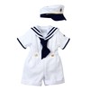 Spring Notion Baby Boys Sailor Set with Hat Style-A 4T,