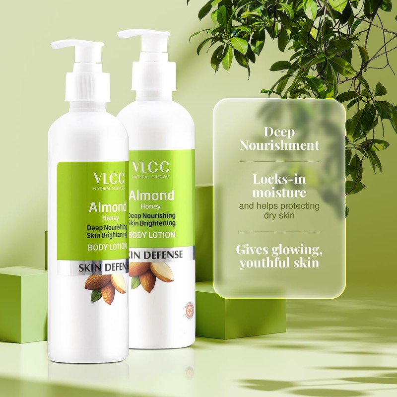 VLCC Almond Honey Body Lotion, 350ml (Pack of 2)