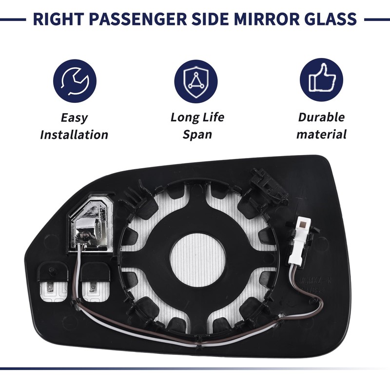 Magimaker Right Passenger Side Mirror Glass w/Heated & Blind Spot